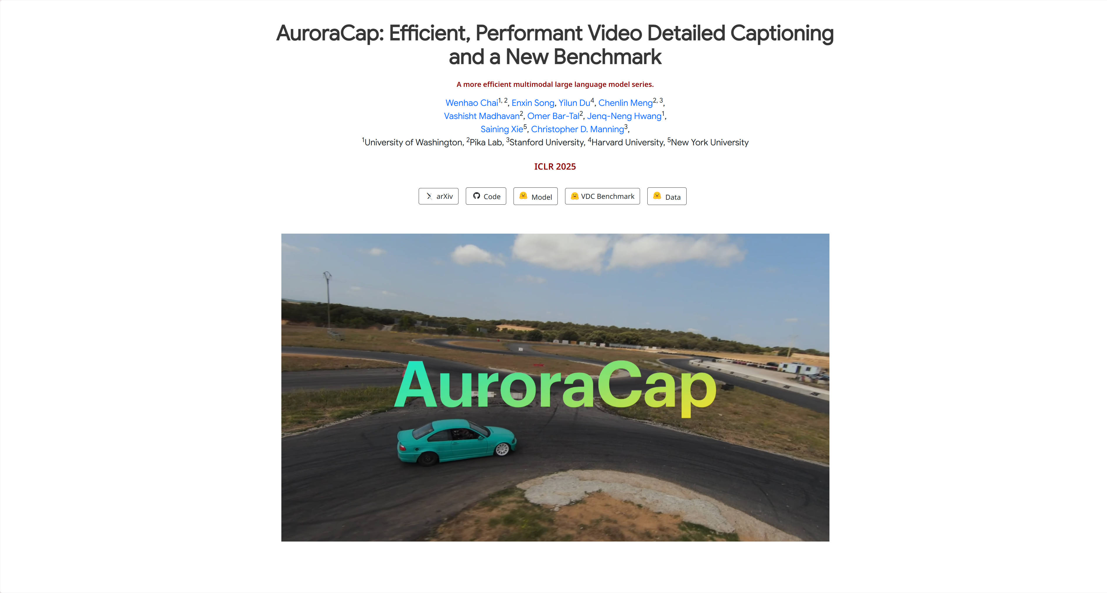 AuroraCap: Efficient, Performant Video Detailed Captioning and a New Benchmark