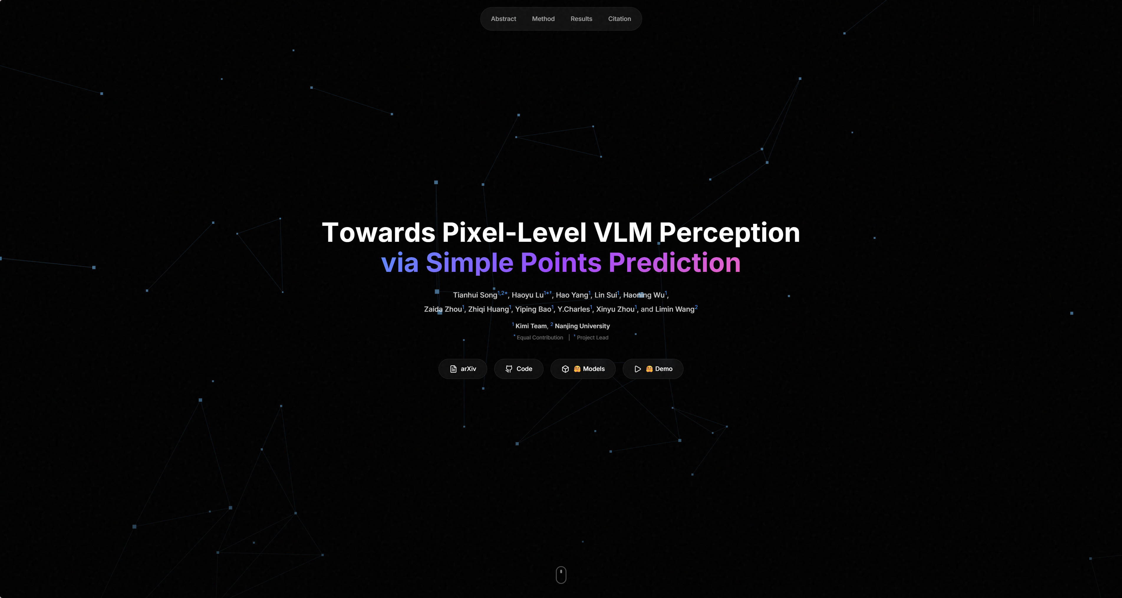 Towards Pixel-Level VLM Perception via Simple Points Prediction